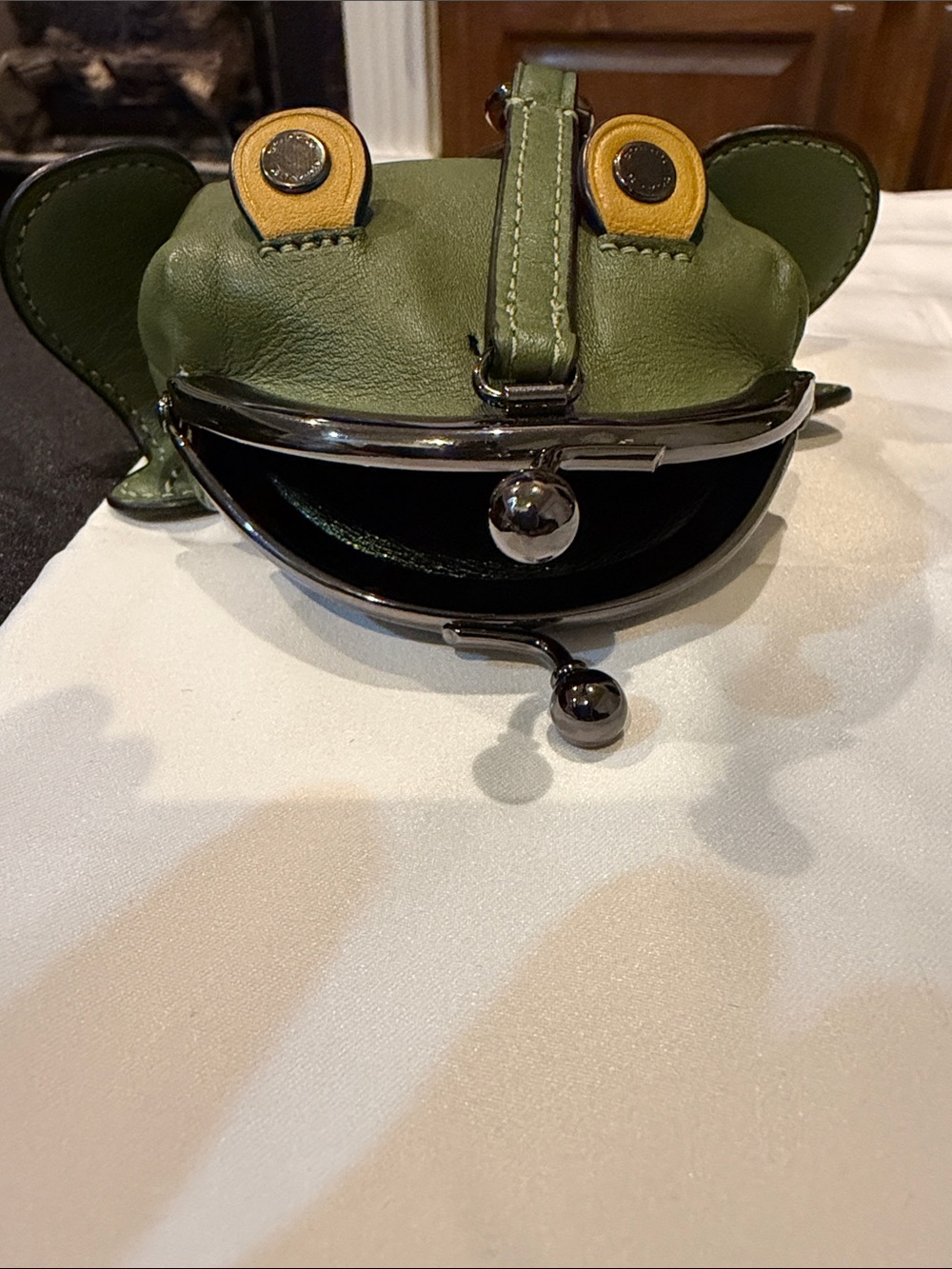Coach Green leather Froggy Coin Case - Picture 11 of 12